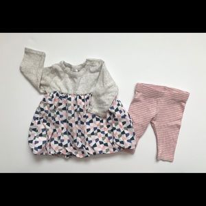 Nordstrom Baby Dress And Legging Set